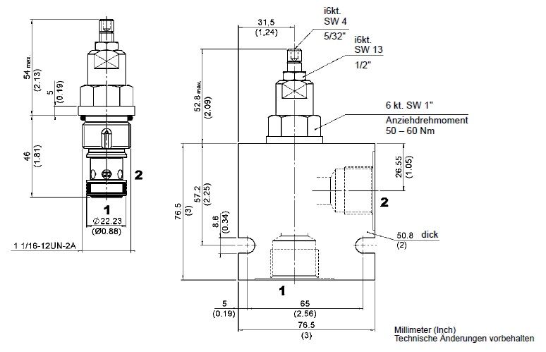 DB12P-01-C-N-050V 3047310 - HYDAC产品图片