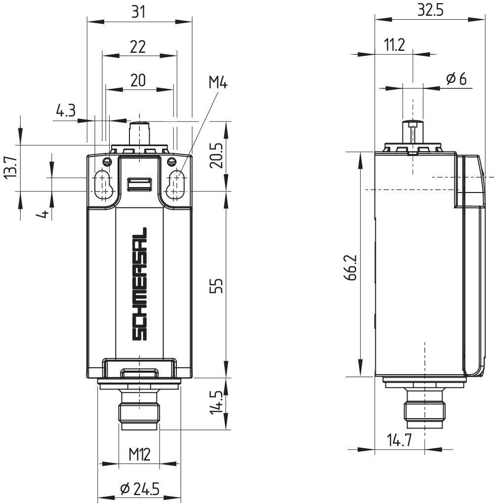 PS216-T12-ST-H200 103042585 Schmersal