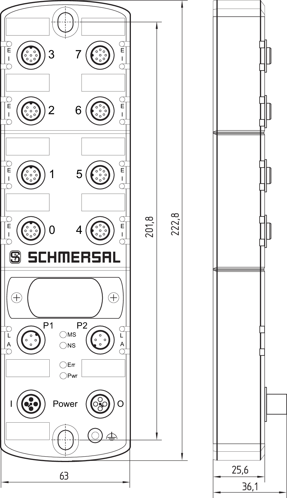 Schmersal SFB-EIP-8M12-IOP 103015480原厂跨境代采
