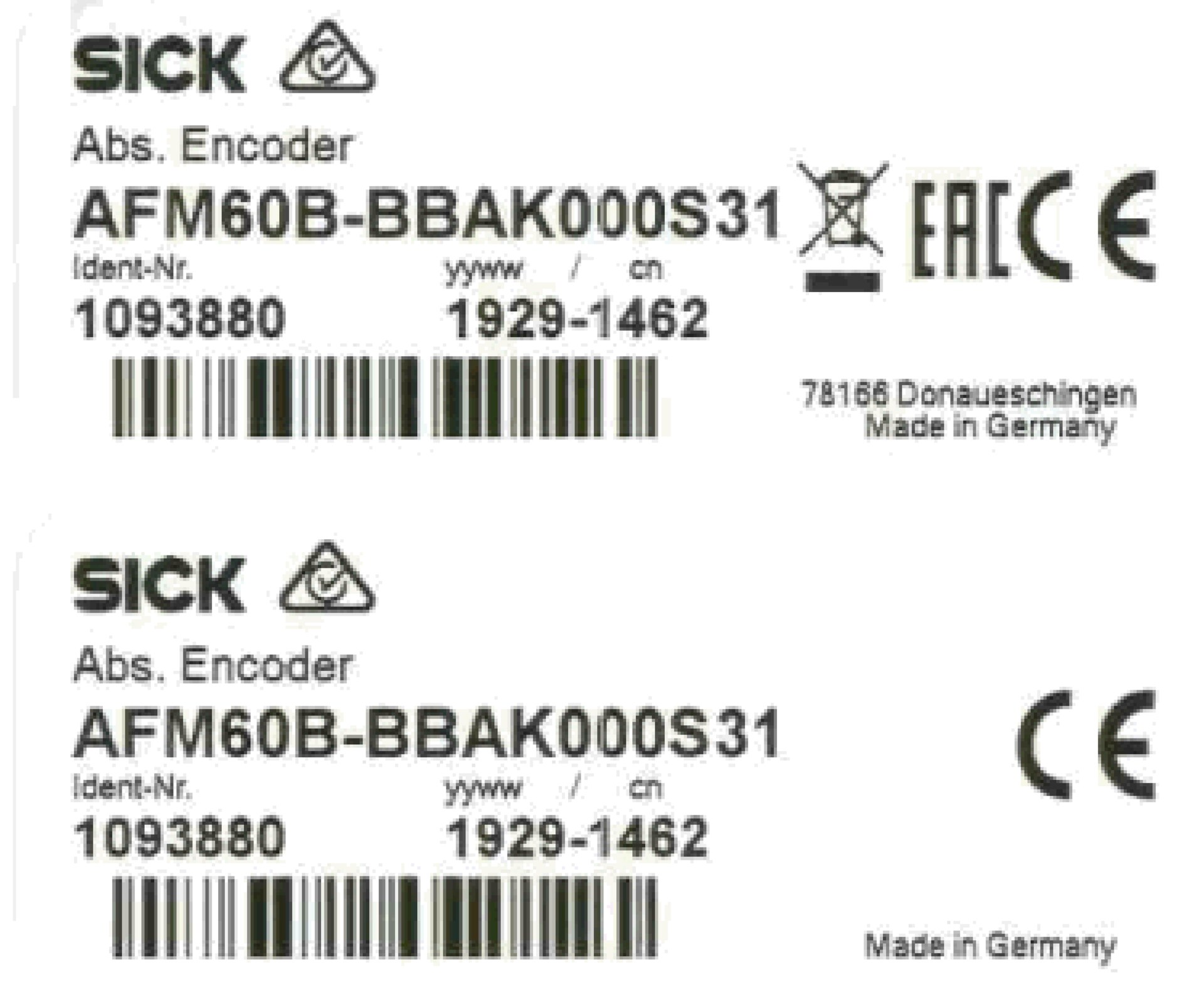 AFM60B-BBAK000S31 1093880 SICK