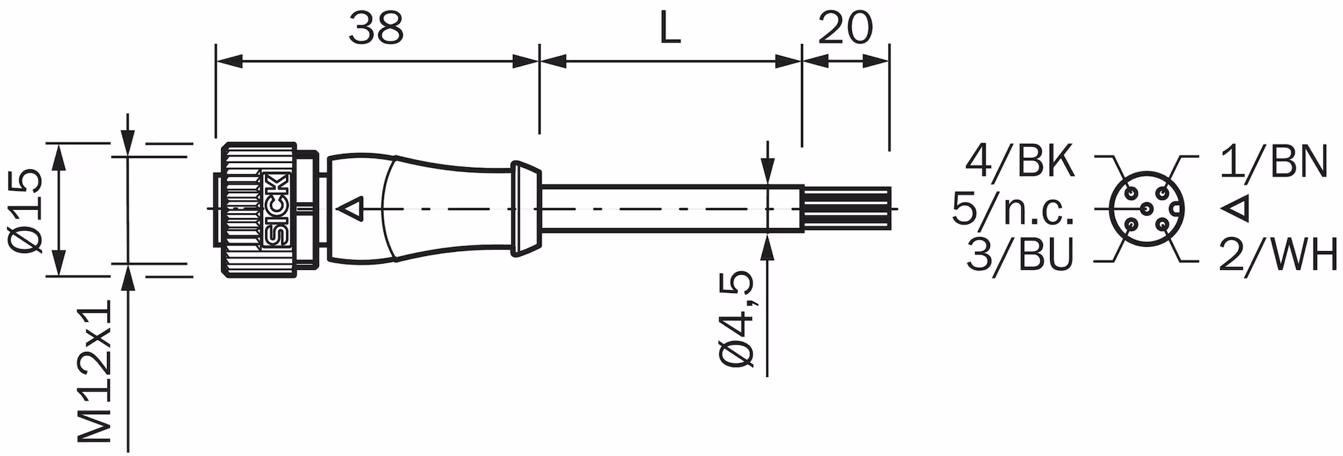 SICK YF2A14-020UB3XLEAX 2095607