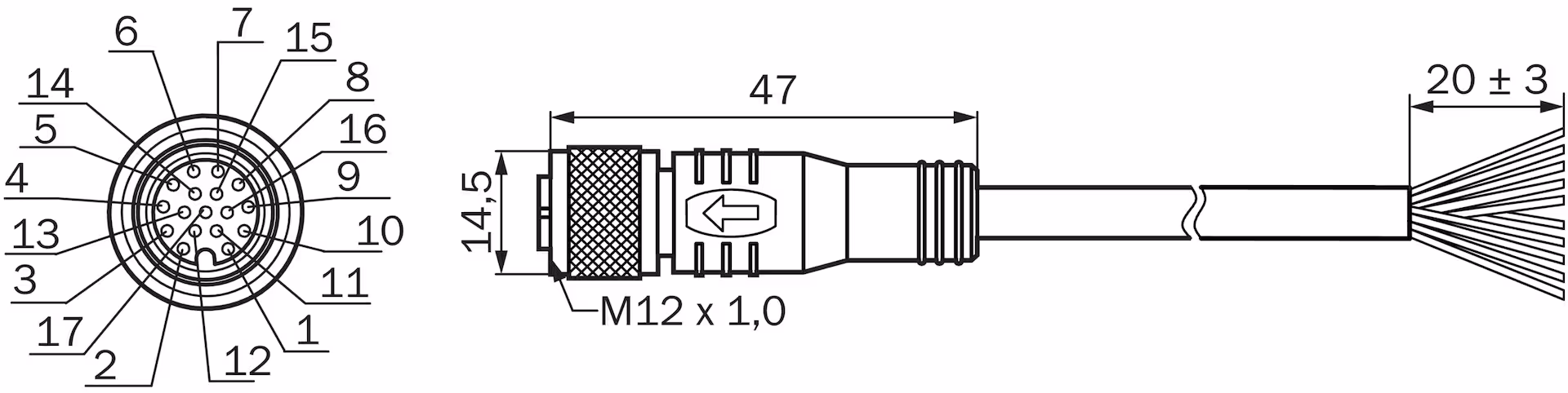 SICK YF2A2D-020UV2XLEAX 2114287