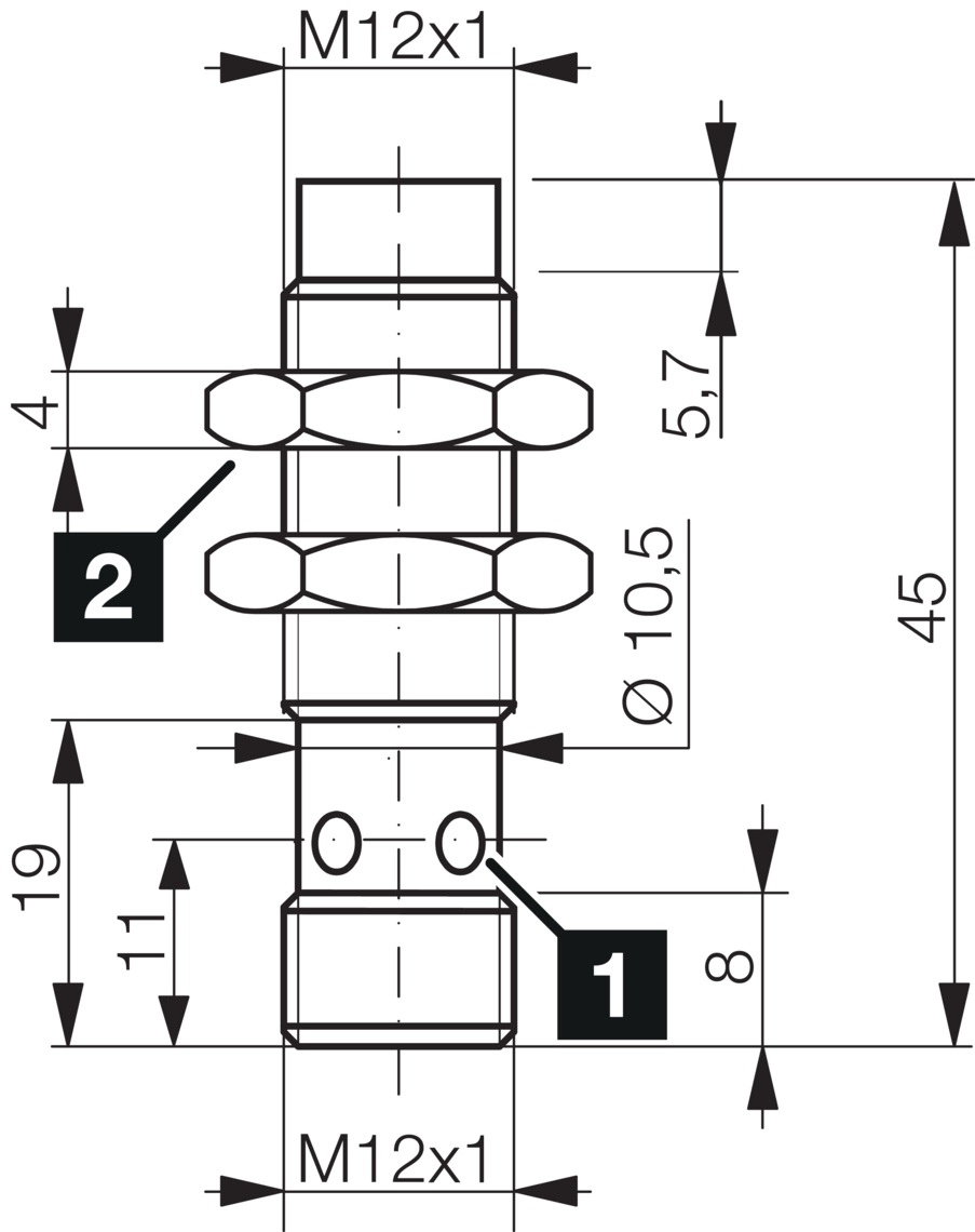DCCK 12 M 10 PSK-IBSL 200469 - di-soric产品图片