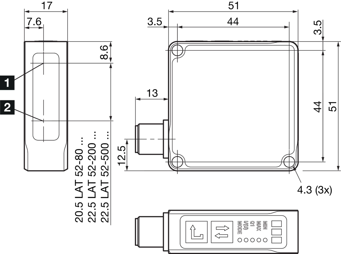 LAT52-500IU-B5 212857 - di-soric产品图片