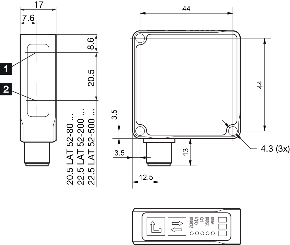 LAT52-500IU-RB5 213057 - di-soric产品图片