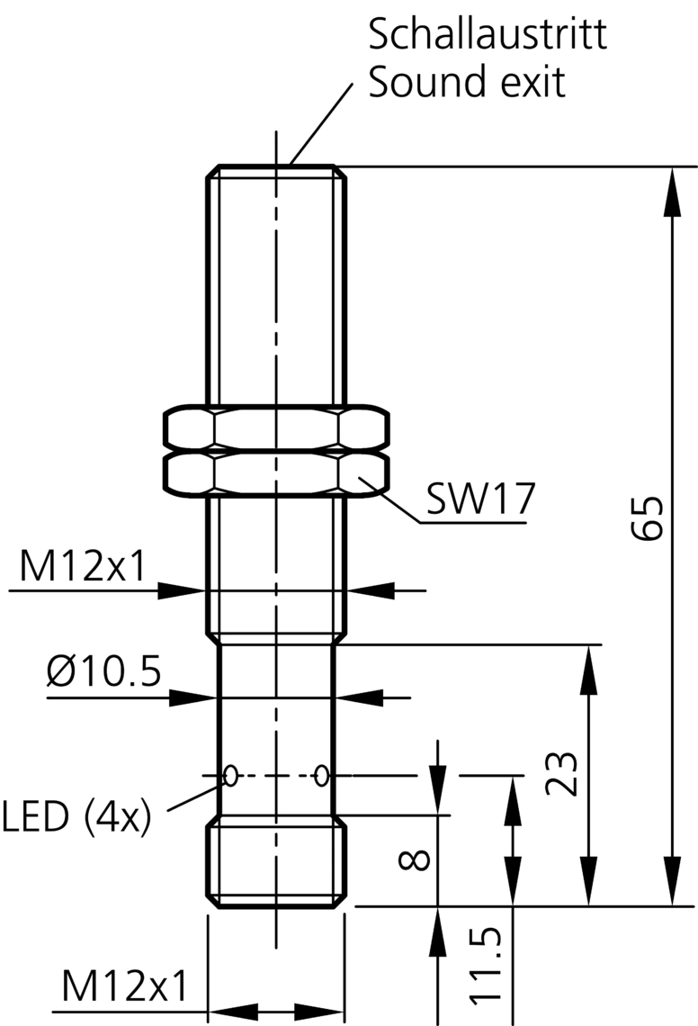 US 12 M 400 IU-B4 212884 - di-soric产品图片