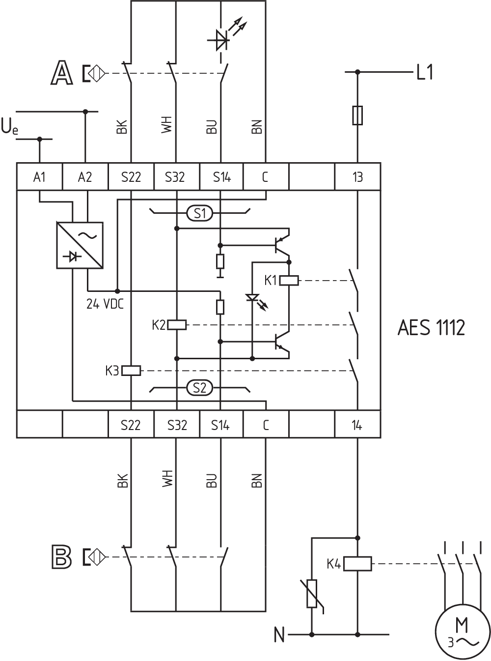 AES 1112.1 110 VAC 101128798 - Schmersal产品图片