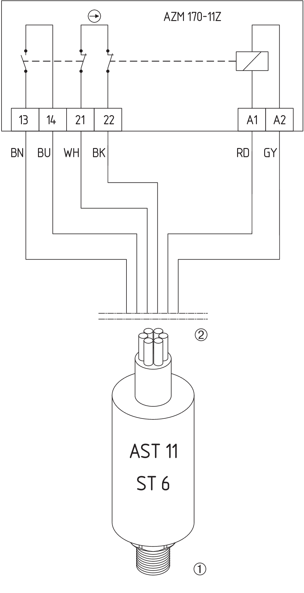 AST02 L-AS6 101176299 - Schmersal产品图片