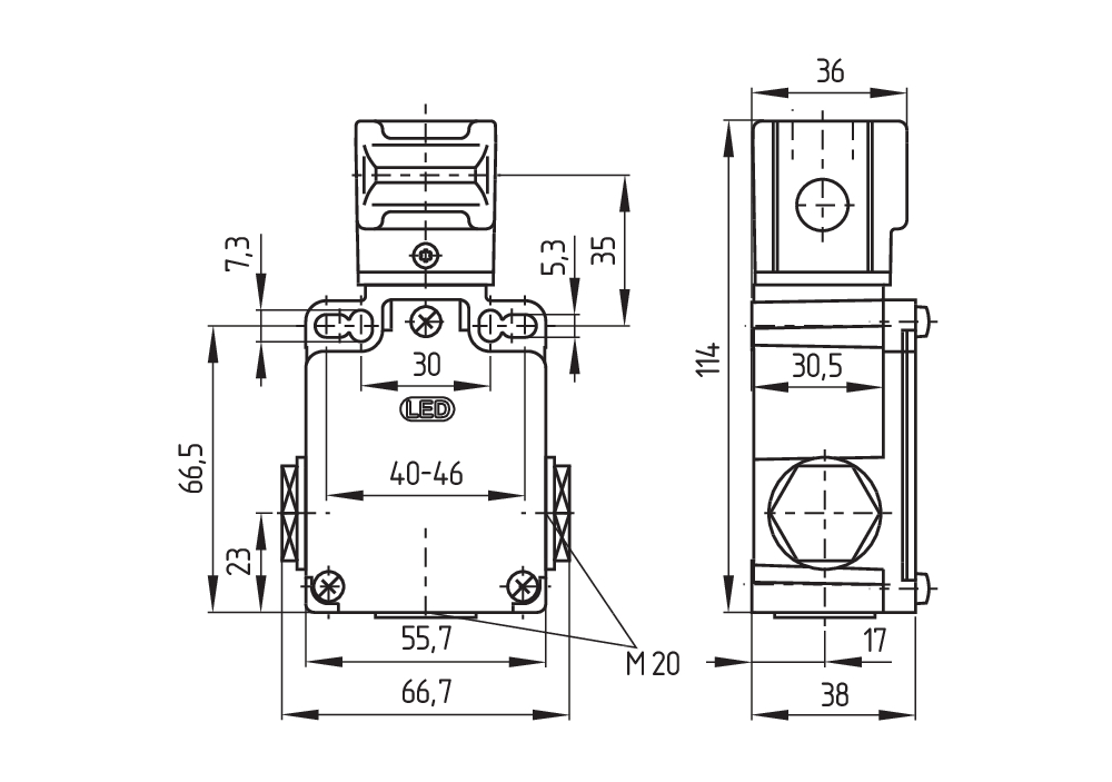 AZ 355-02ZK-M20 101159367 - Schmersal产品图片