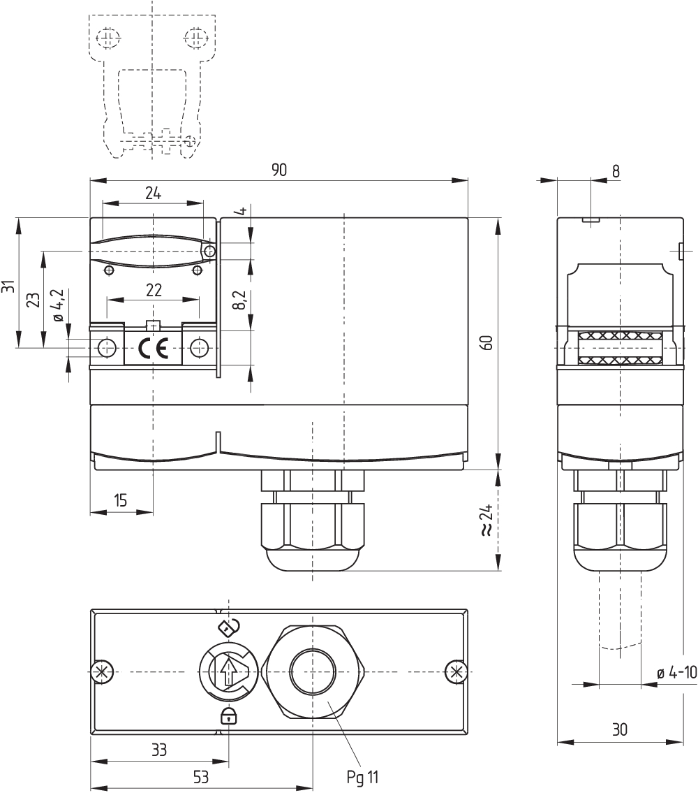AZM 170-02ZRI-B6L-2197 24VAC/DC 101144353 - Schmersal产品图片