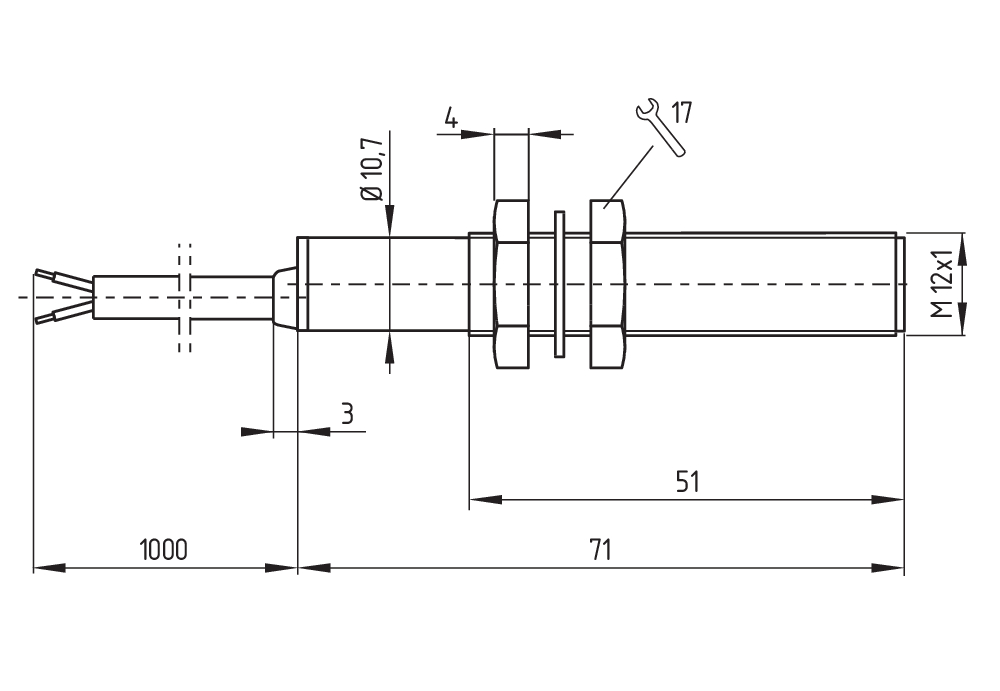 BN 120L-10Z/V 2,0M 101210880 - Schmersal产品图片