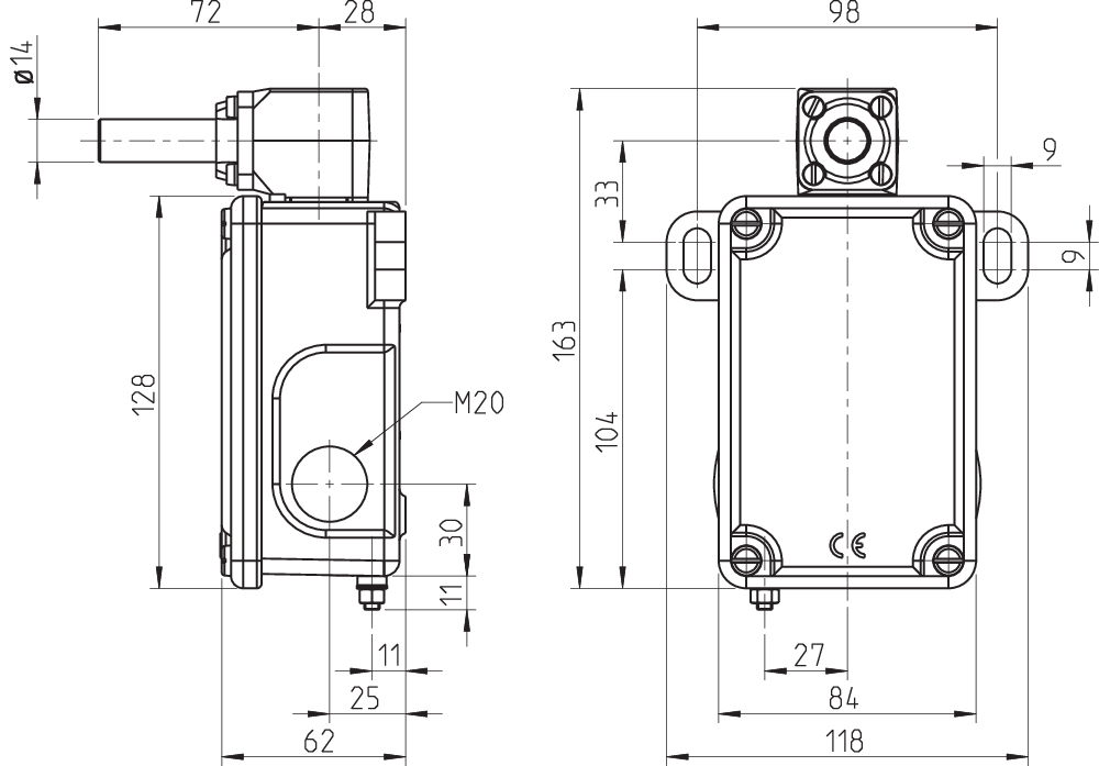 EX-T. 454-22Z-H-DN 103025519 - Schmersal产品图片