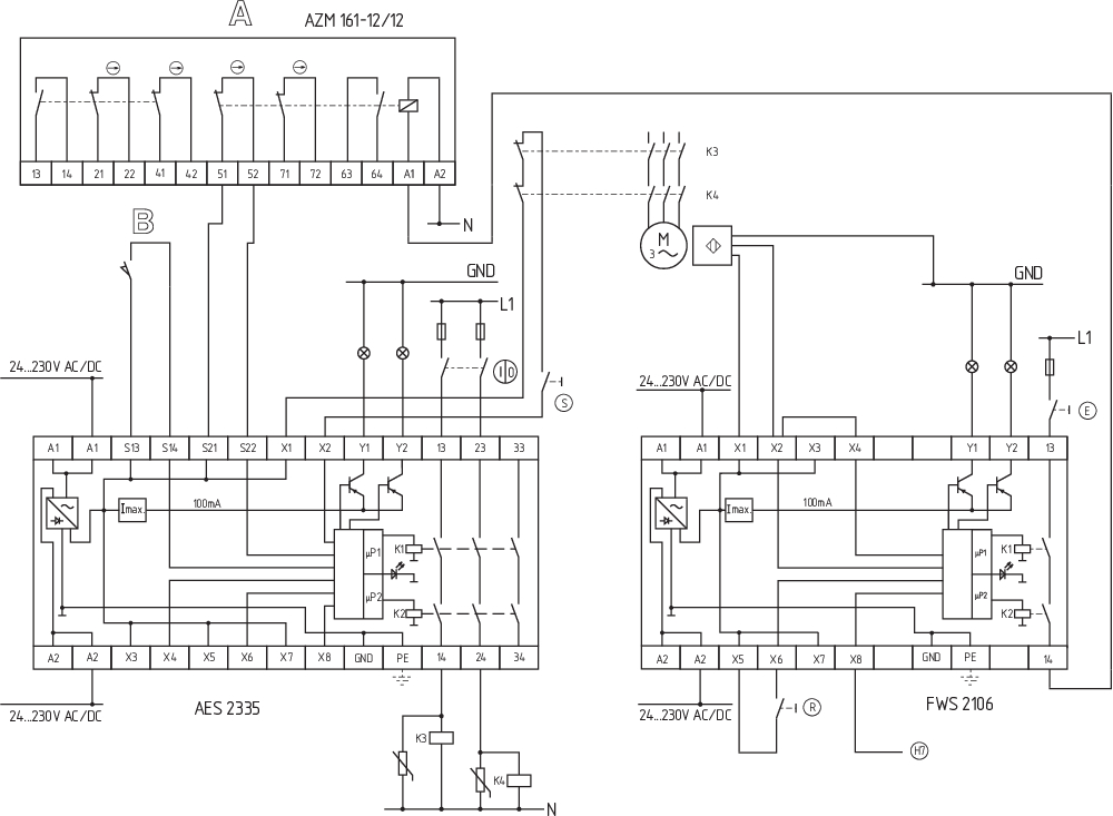 FWS 2106 C UE: 24...230V AC/DC 101181692 - Schmersal产品图片