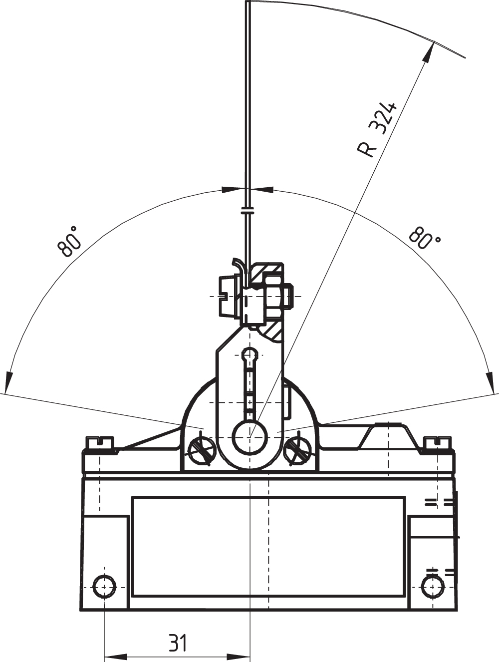 M2H 302-11Y-F08 FEDERSTAHLFAHNE 0,8 101054653 - Schmersal产品图片