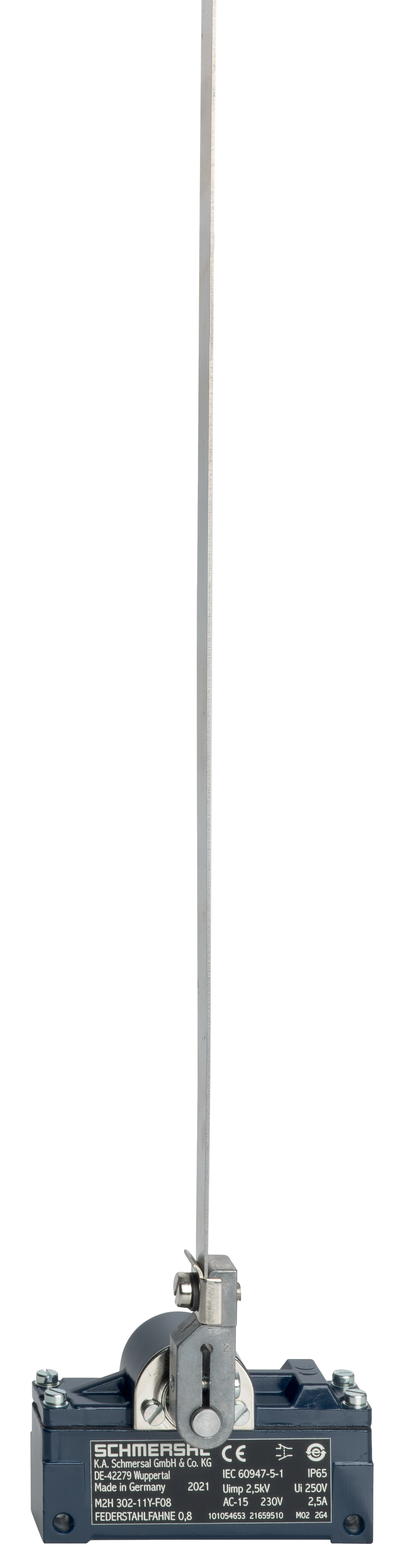 M2H 302-11Y-F08 FEDERSTAHLFAHNE 0,8 101054653 - Schmersal产品图片