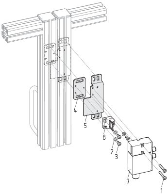 MONTAGESATZ AZM 170 P 101150367 - Schmersal产品图片
