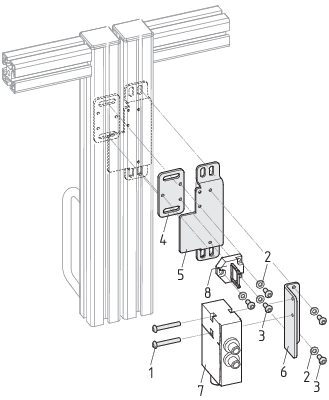 MONTAGESATZ AZM 170 R/P 101149211 - Schmersal产品图片