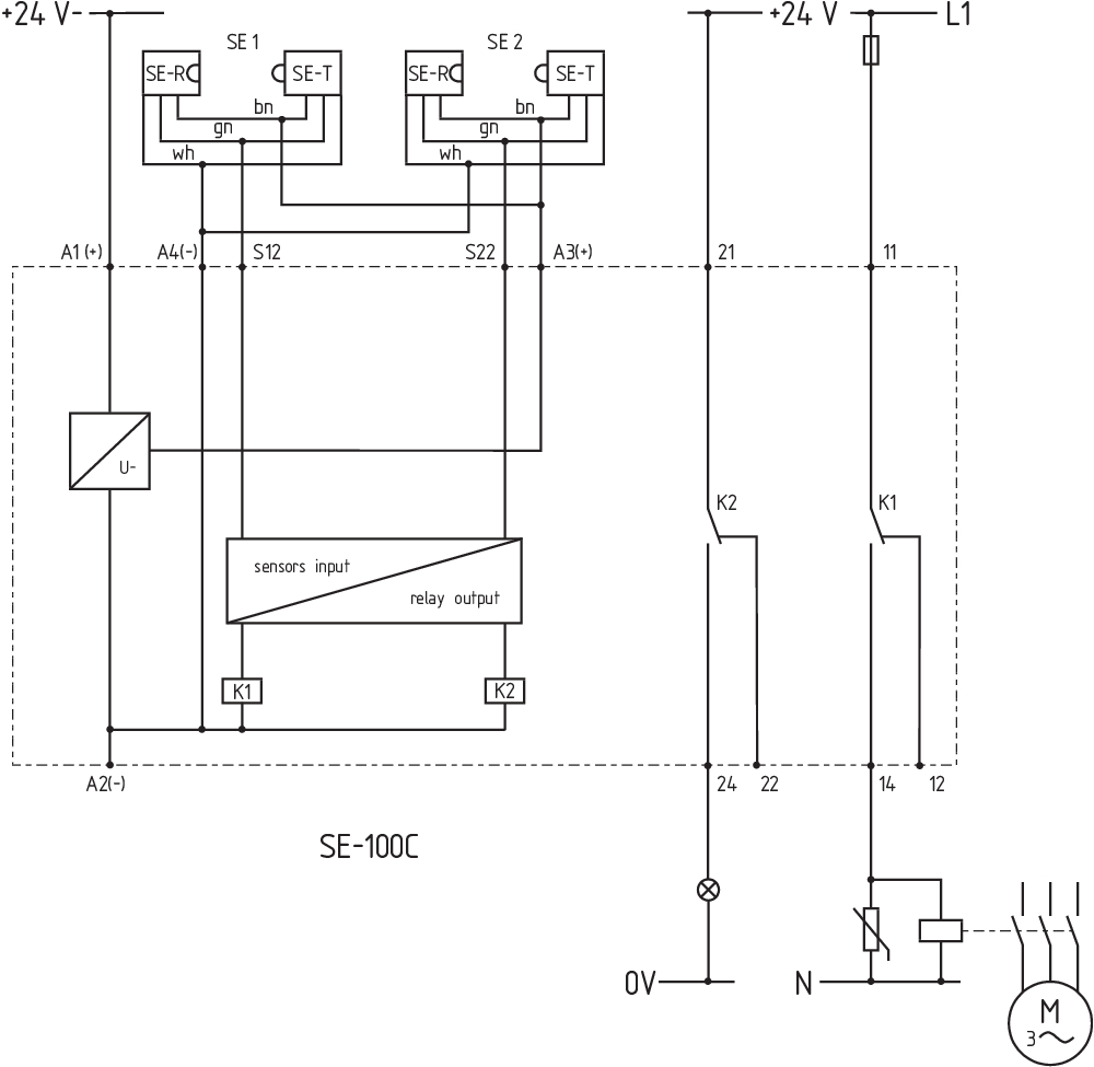 SE-100 C AUSWERTEGERAET 101153919 - Schmersal产品图片