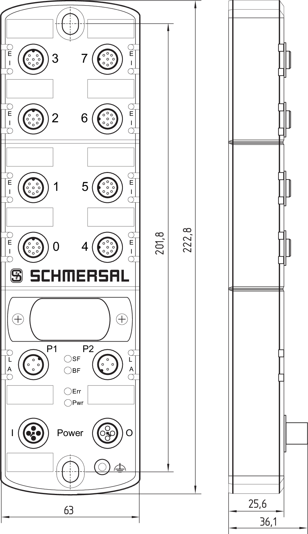 SFB-PN-IRT-8M12-IOP-V2 103040357 - Schmersal产品图片