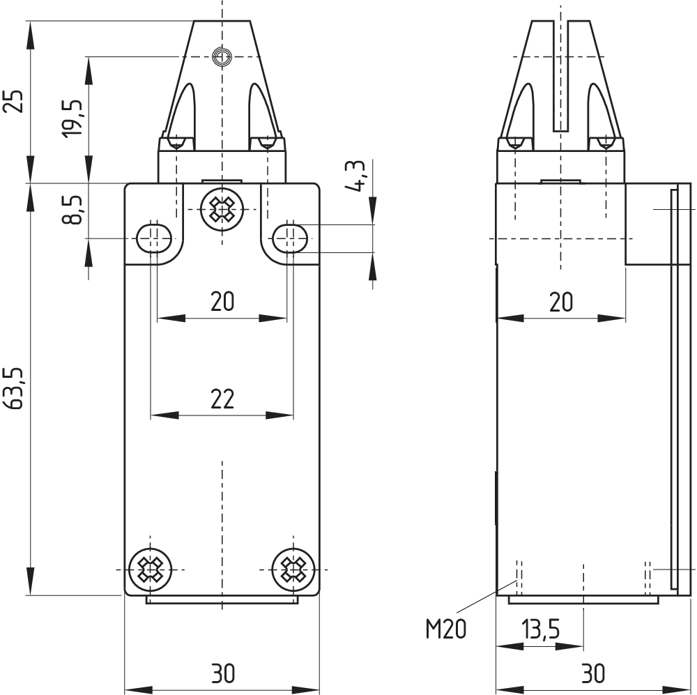 T4C 235-02Z-M20 151154990 - Schmersal产品图片
