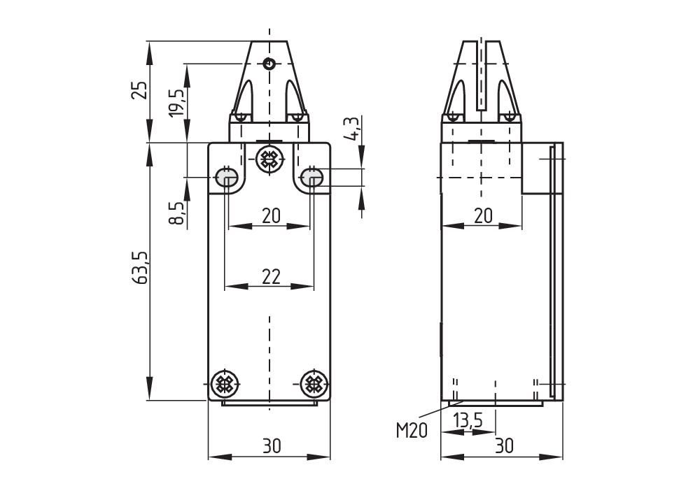 T5C 235-02Z-M20 151157475 - Schmersal产品图片