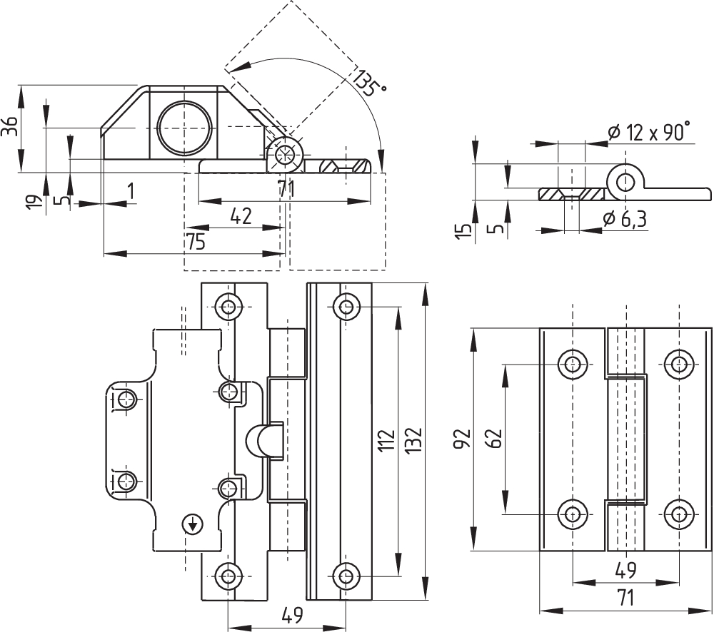 TESZ110/45 <8° 101158738 - Schmersal产品图片